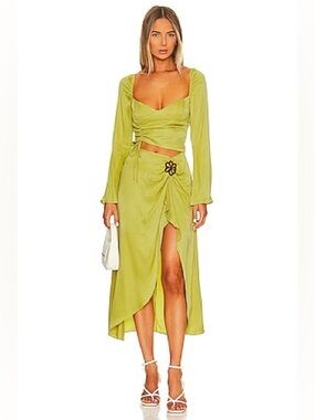 NWT For Love & Lemons Allie Midi Dress